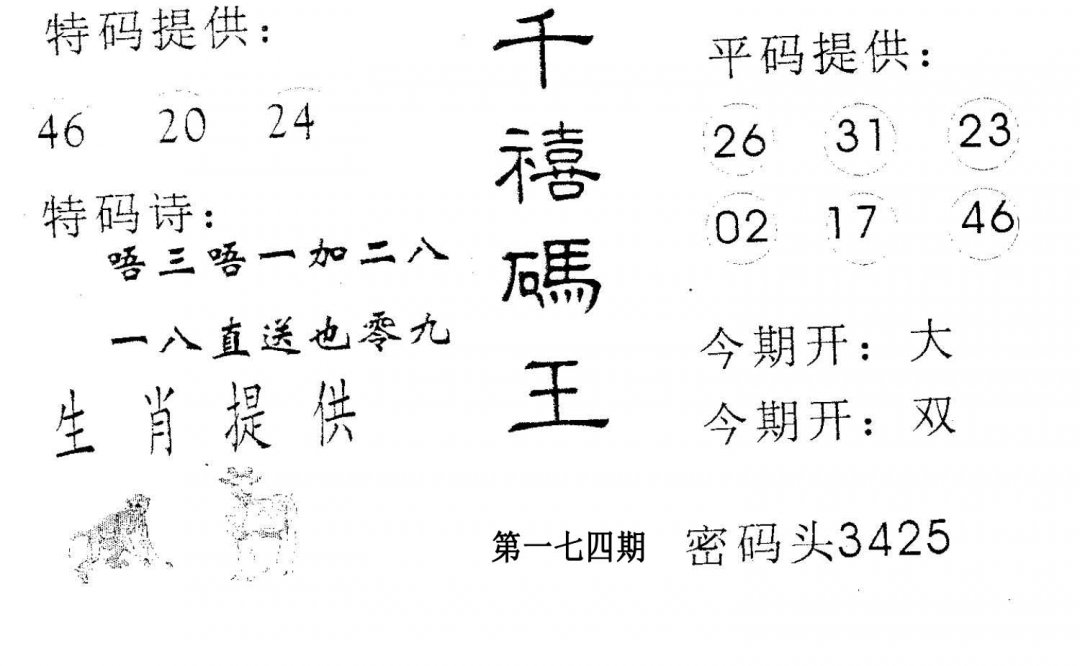 千禧码王-174