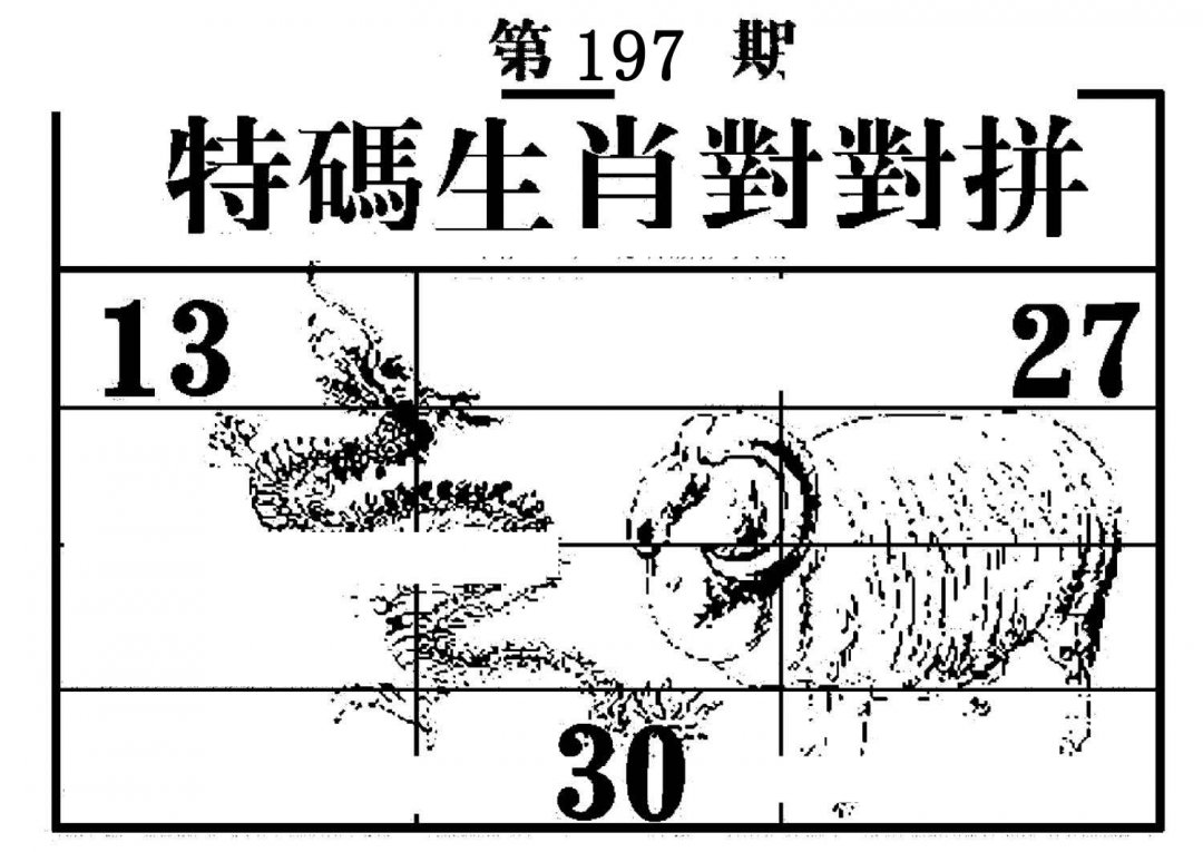 特码生肖对对拼-197