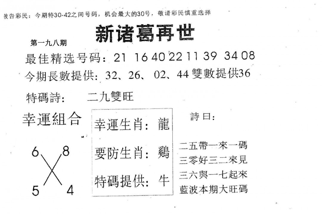 新诸葛-198