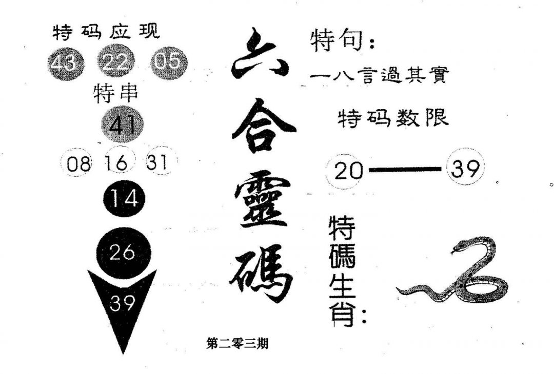 六合灵码-203