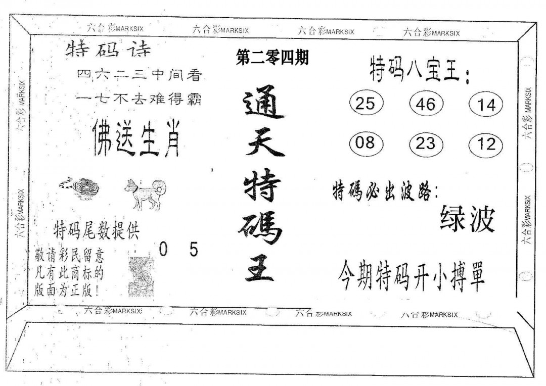 通天特码王-204