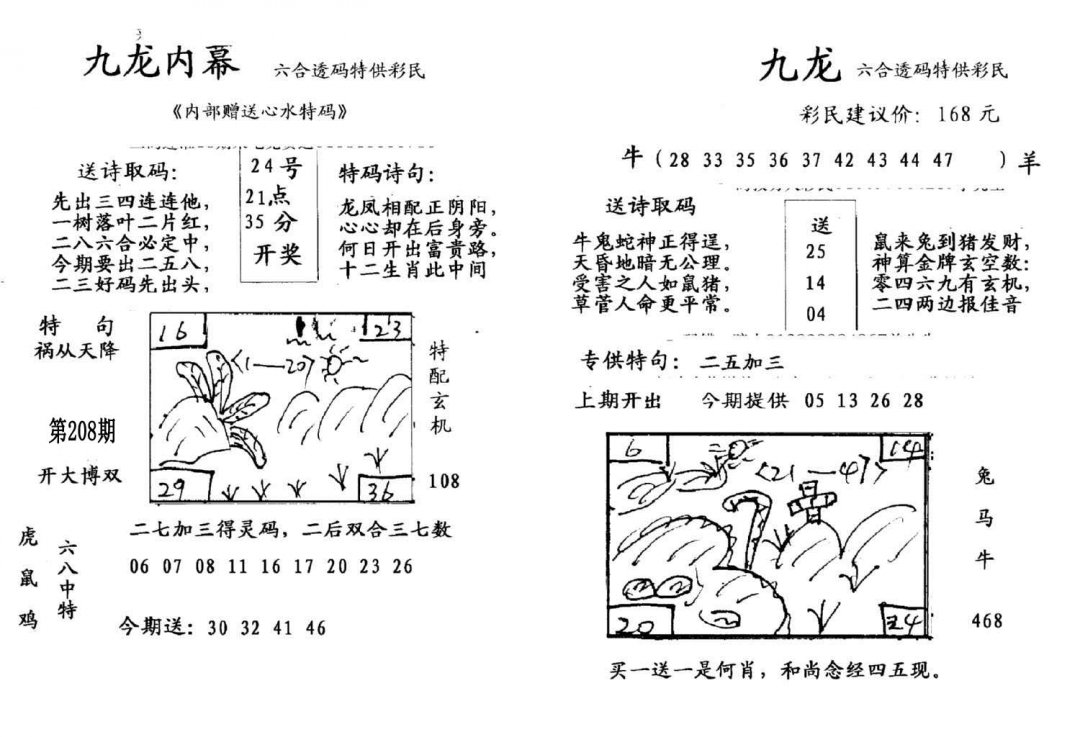 九龙内幕(开奖)-208