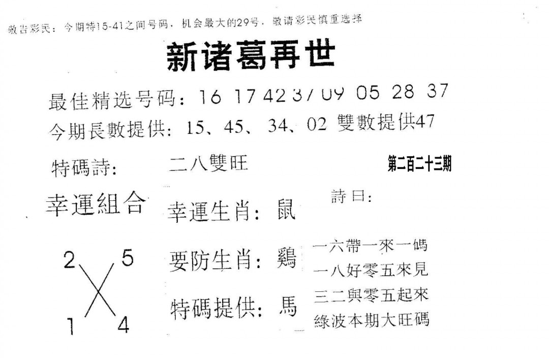 新诸葛-223