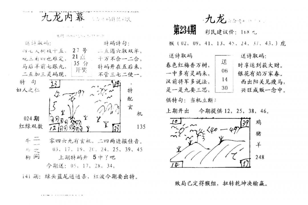 九龙内幕(开奖)-234