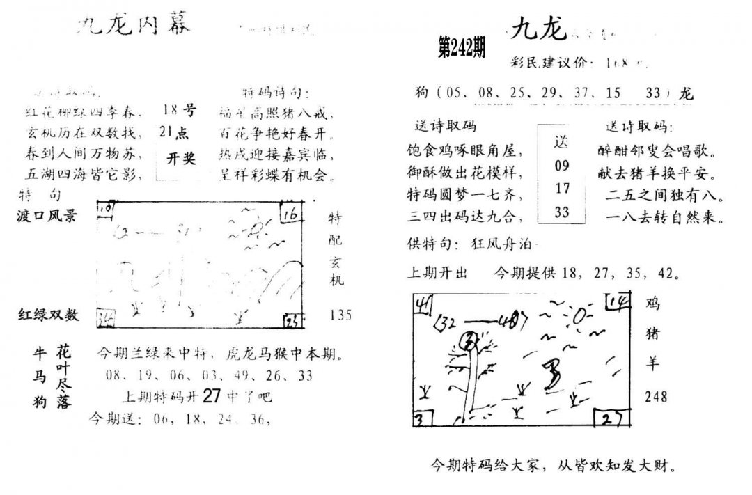 九龙内幕(开奖)-242