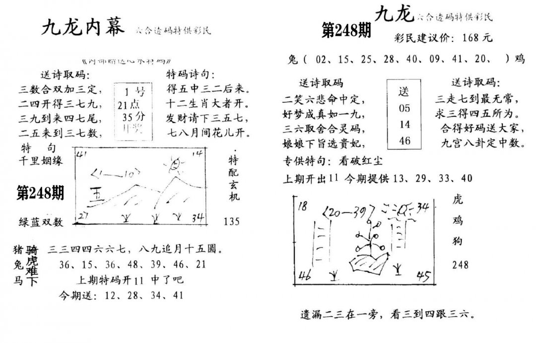 九龙内幕(开奖)-248