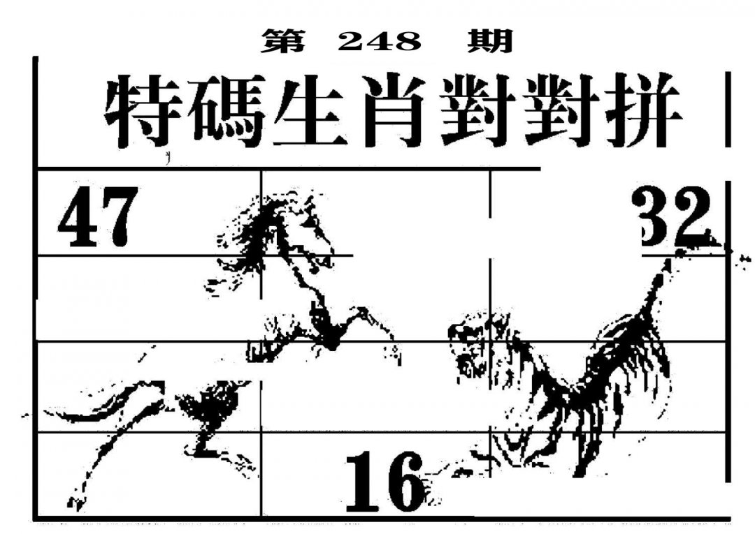 特码生肖对对拼-248