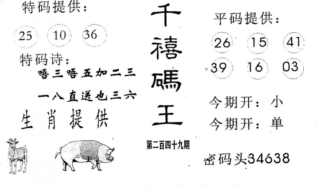 千禧码王-249