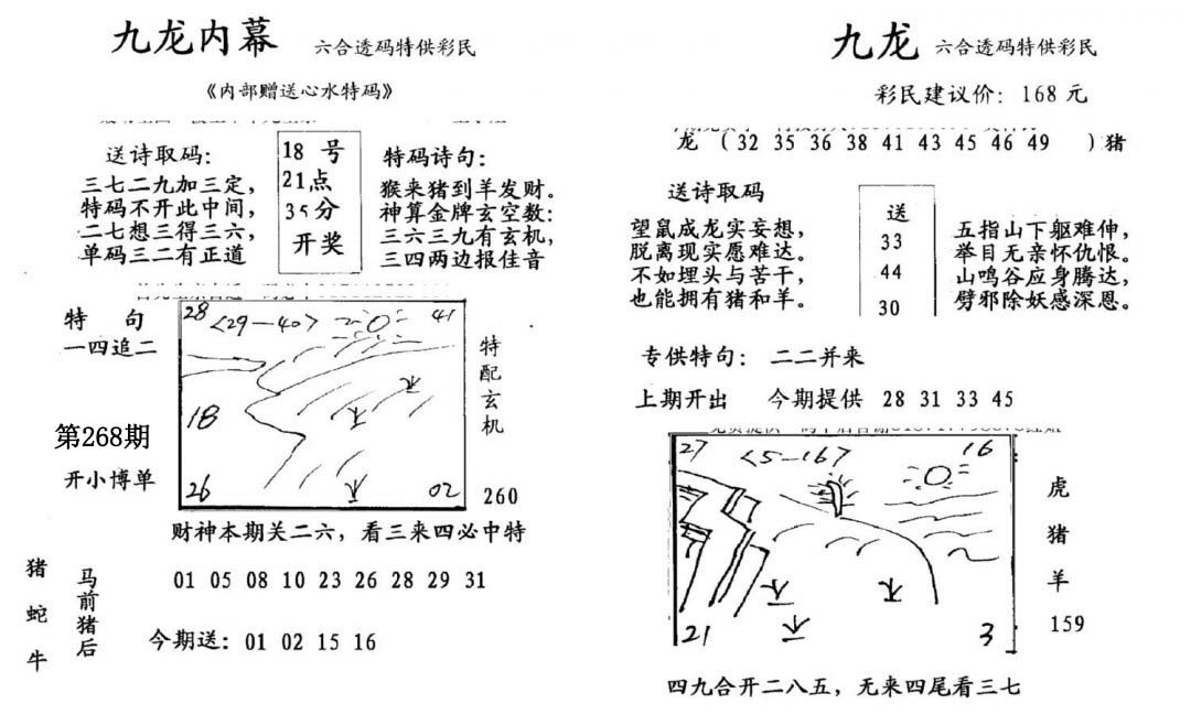 九龙内幕(开奖)-268