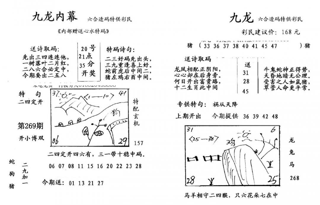 九龙内幕(开奖)-269