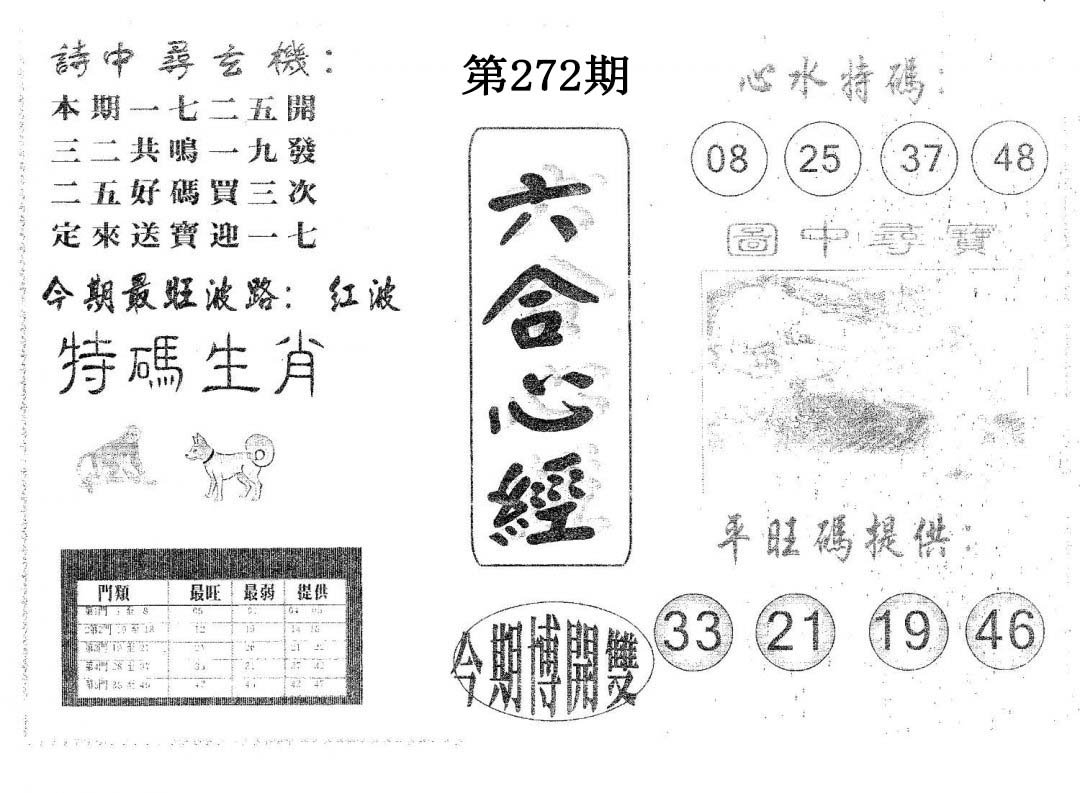 六合心经-272