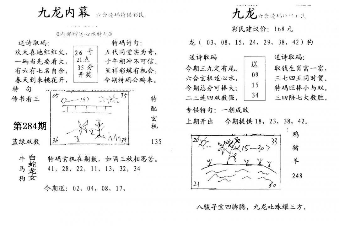 九龙内幕(开奖)-284