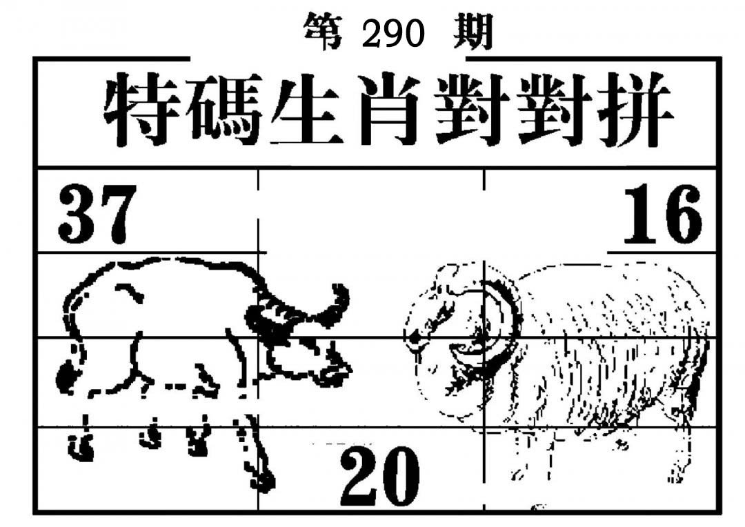 特码生肖对对拼-290