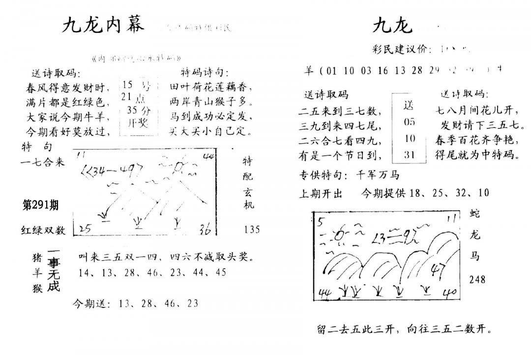 九龙内幕(开奖)-291