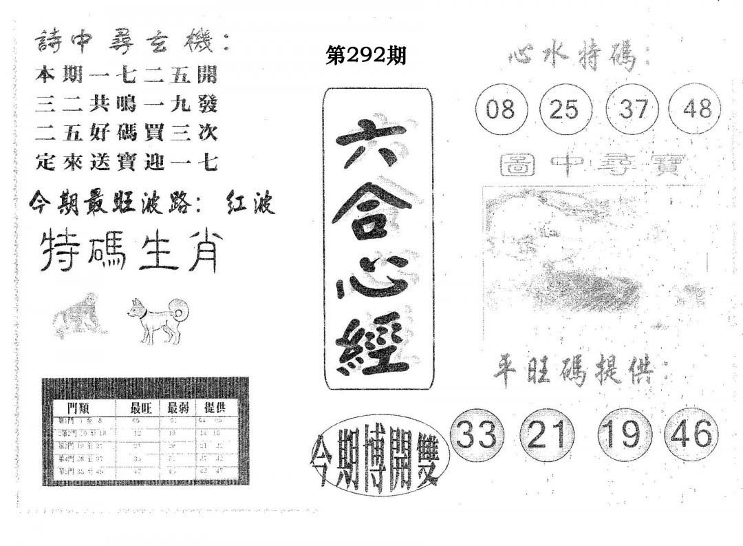 六合心经-292