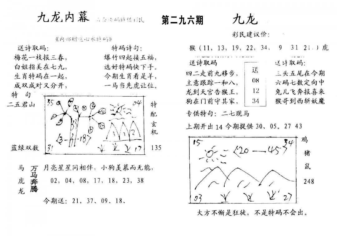 九龙内幕(开奖)-296