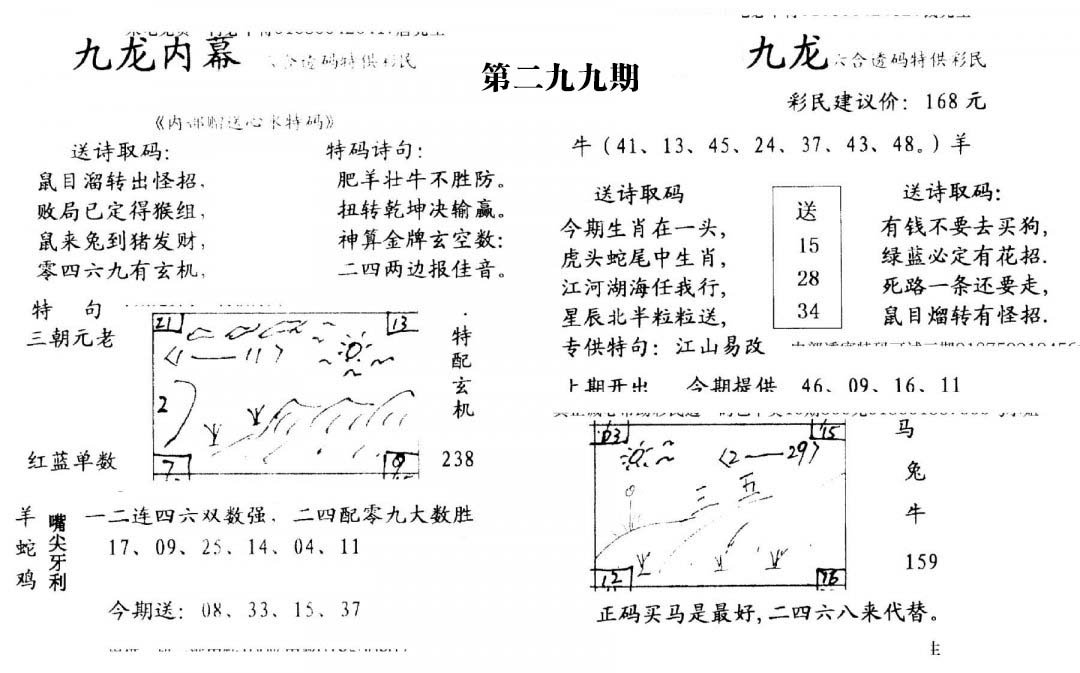 九龙内幕(开奖)-299