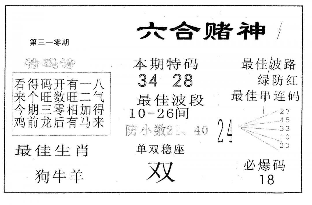 六合赌神-310