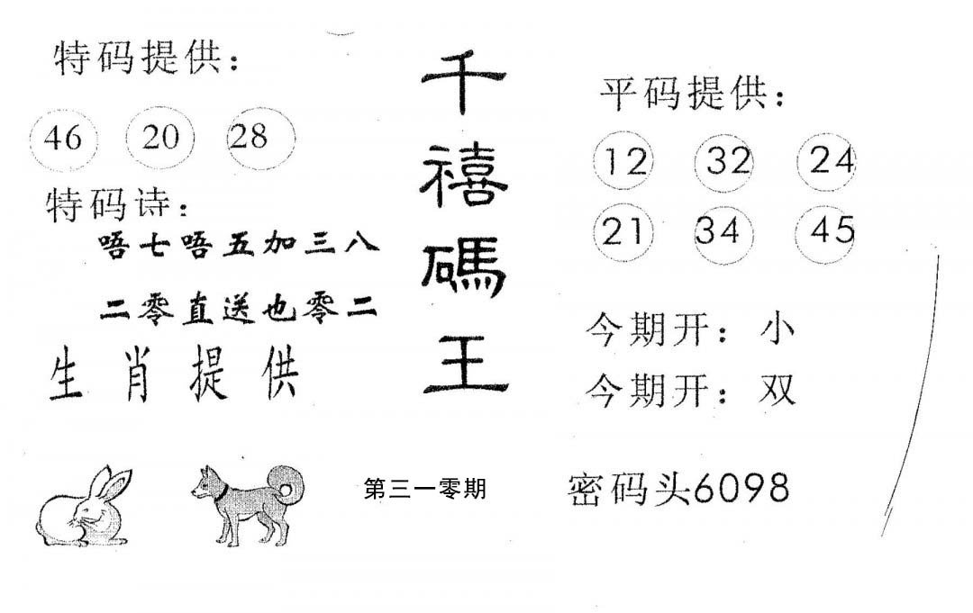 千禧码王-310