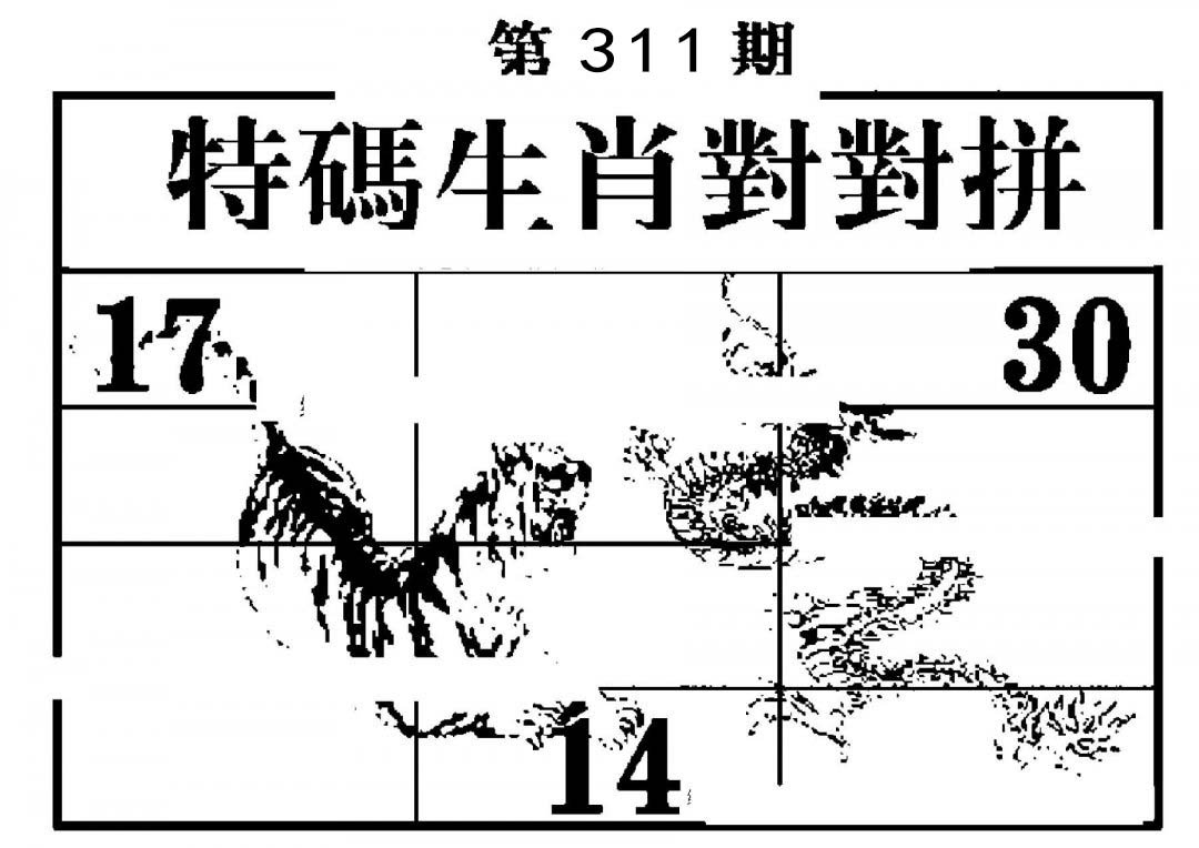 特码生肖对对拼-311