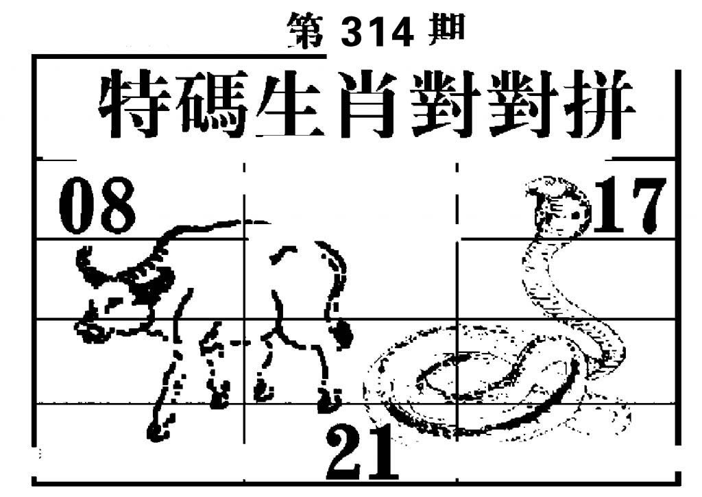 特码生肖对对拼-314