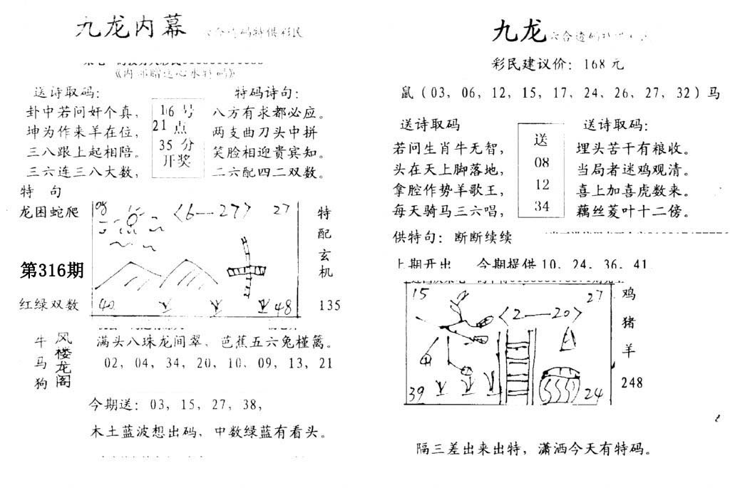 九龙内幕(开奖)-316