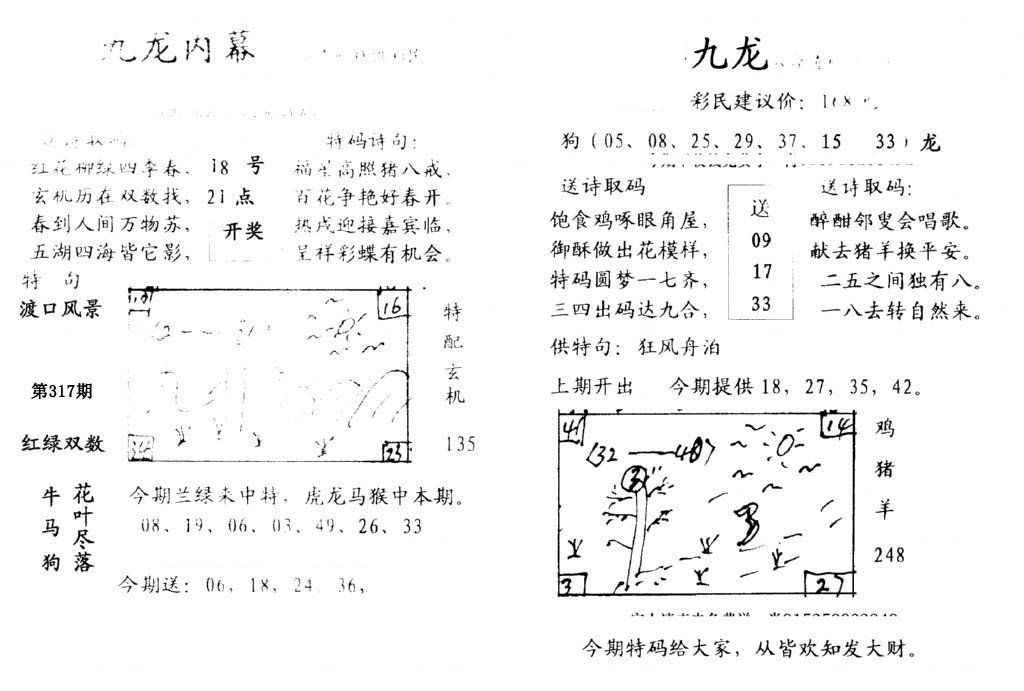 九龙内幕(开奖)-317