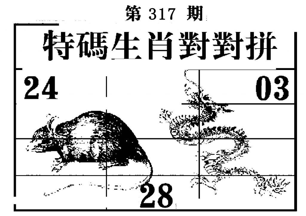 特码生肖对对拼-317