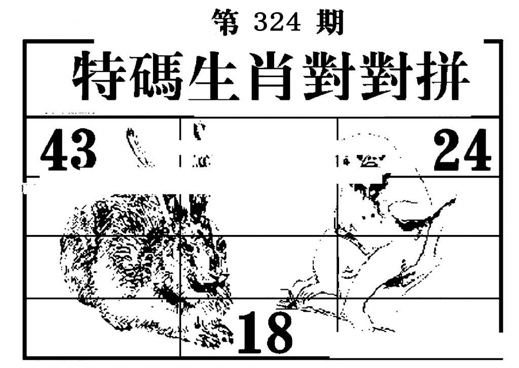 特码生肖对对拼-324