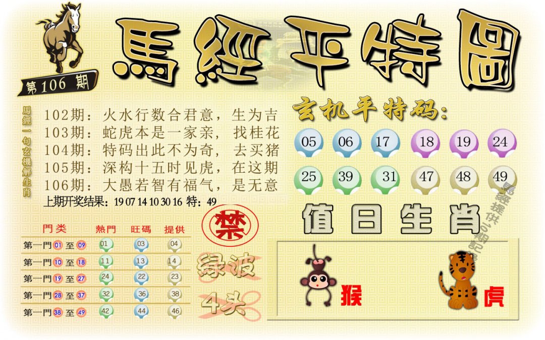 马经平特图-106