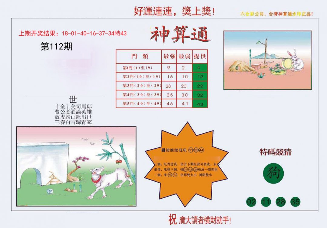 4-台湾神算-112