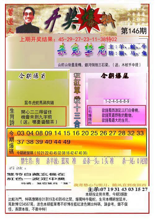 开奖爆料(新图推荐)-146