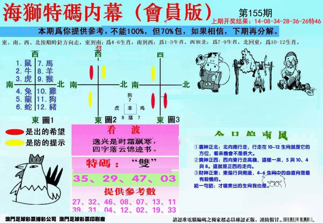 另版海狮特码内幕报-155