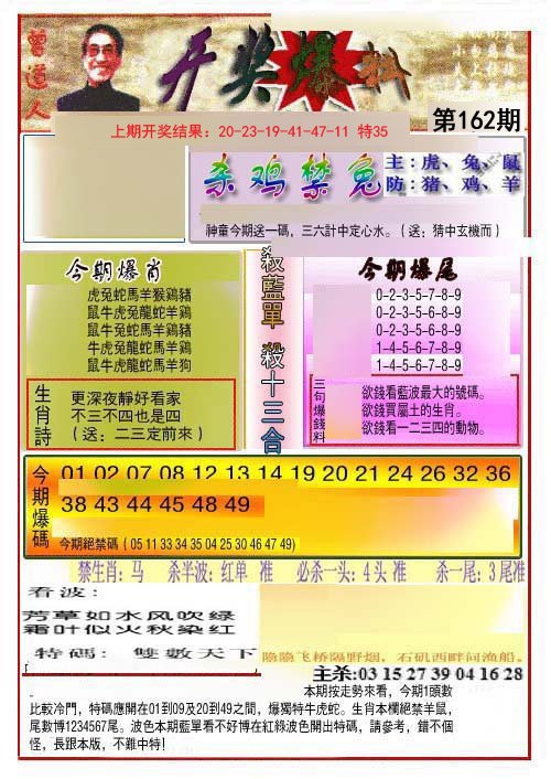 开奖爆料(新图推荐)-162