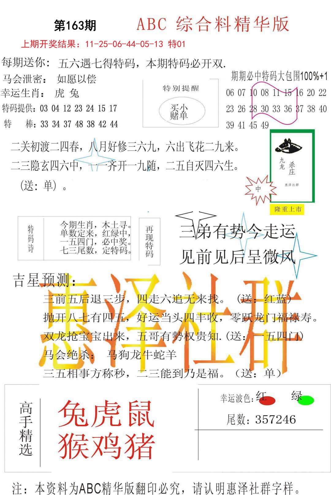 综合正版资料-163