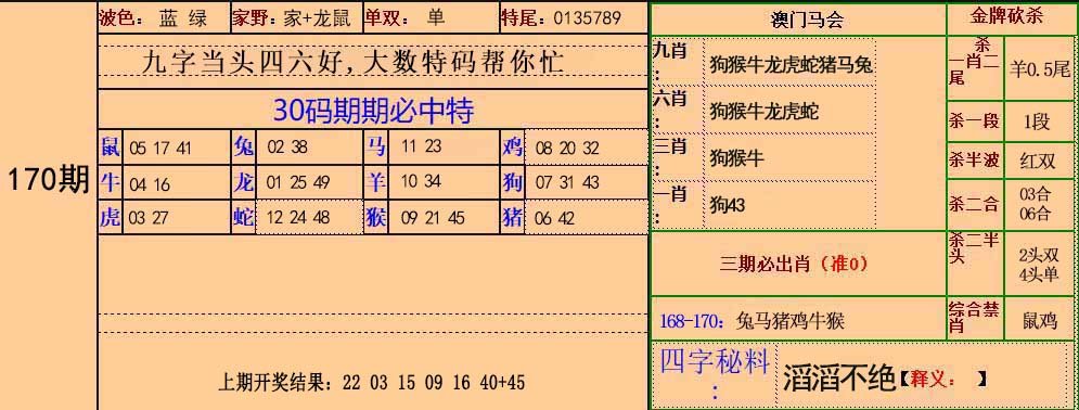 30码中特-170