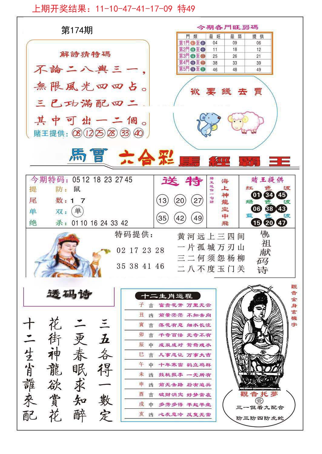 马经霸王-174