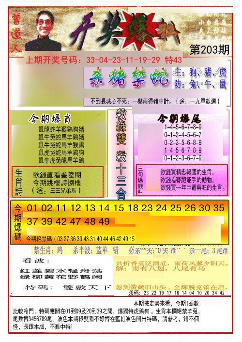 开奖爆料(新图推荐)-203