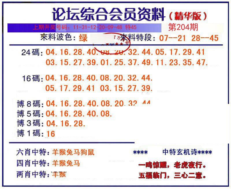 综合会员资料-204