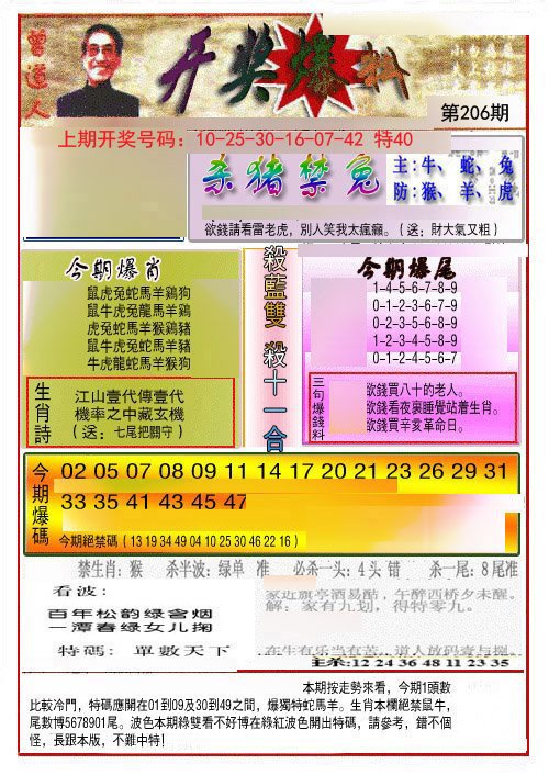 开奖爆料(新图推荐)-206