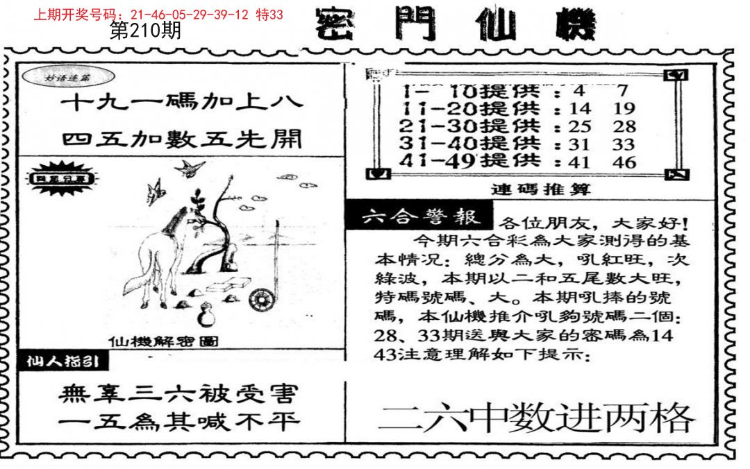 新密门仙机-210