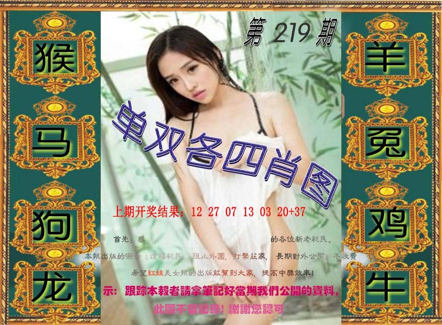 单双各四肖图-219