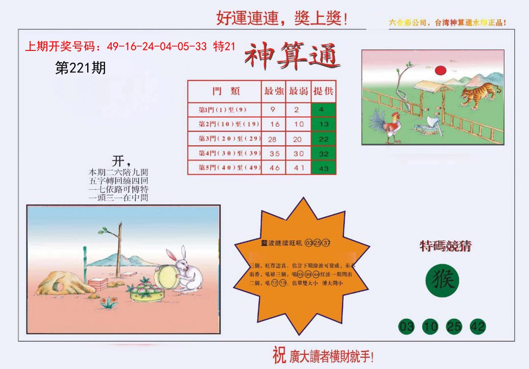 4-台湾神算-221