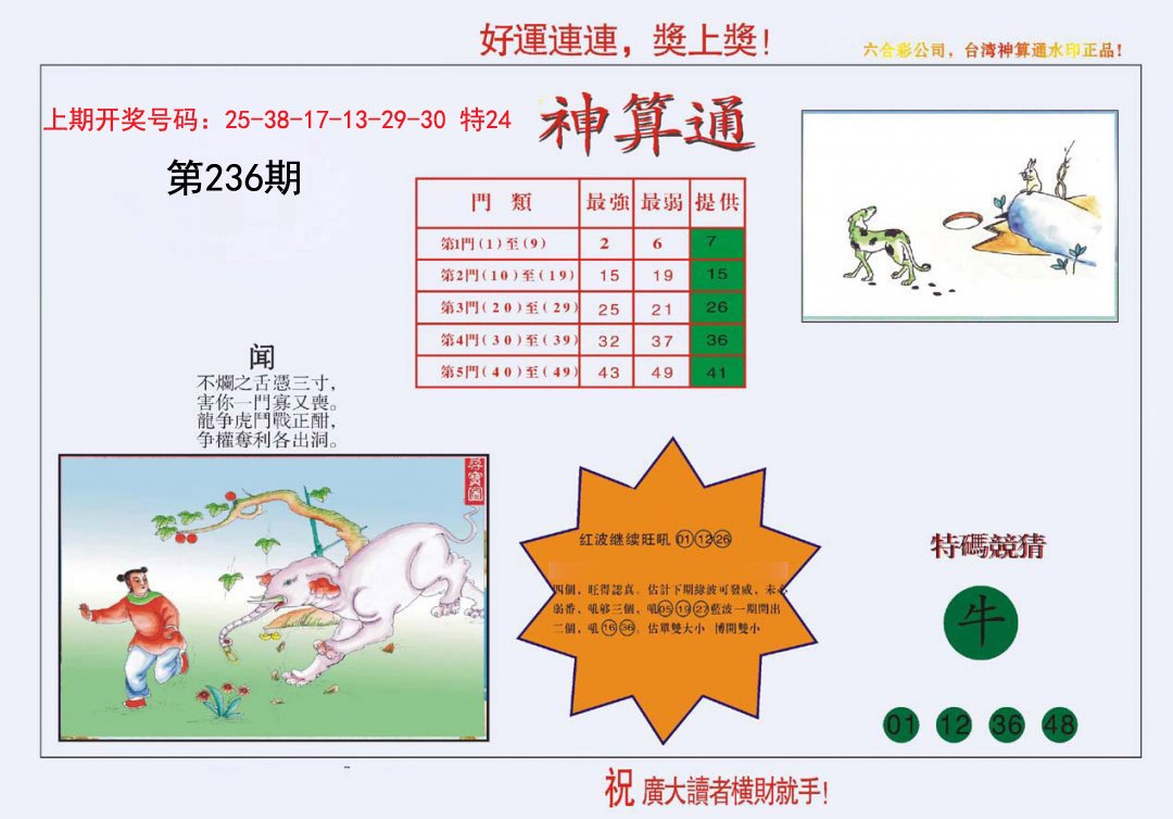 4-台湾神算-236