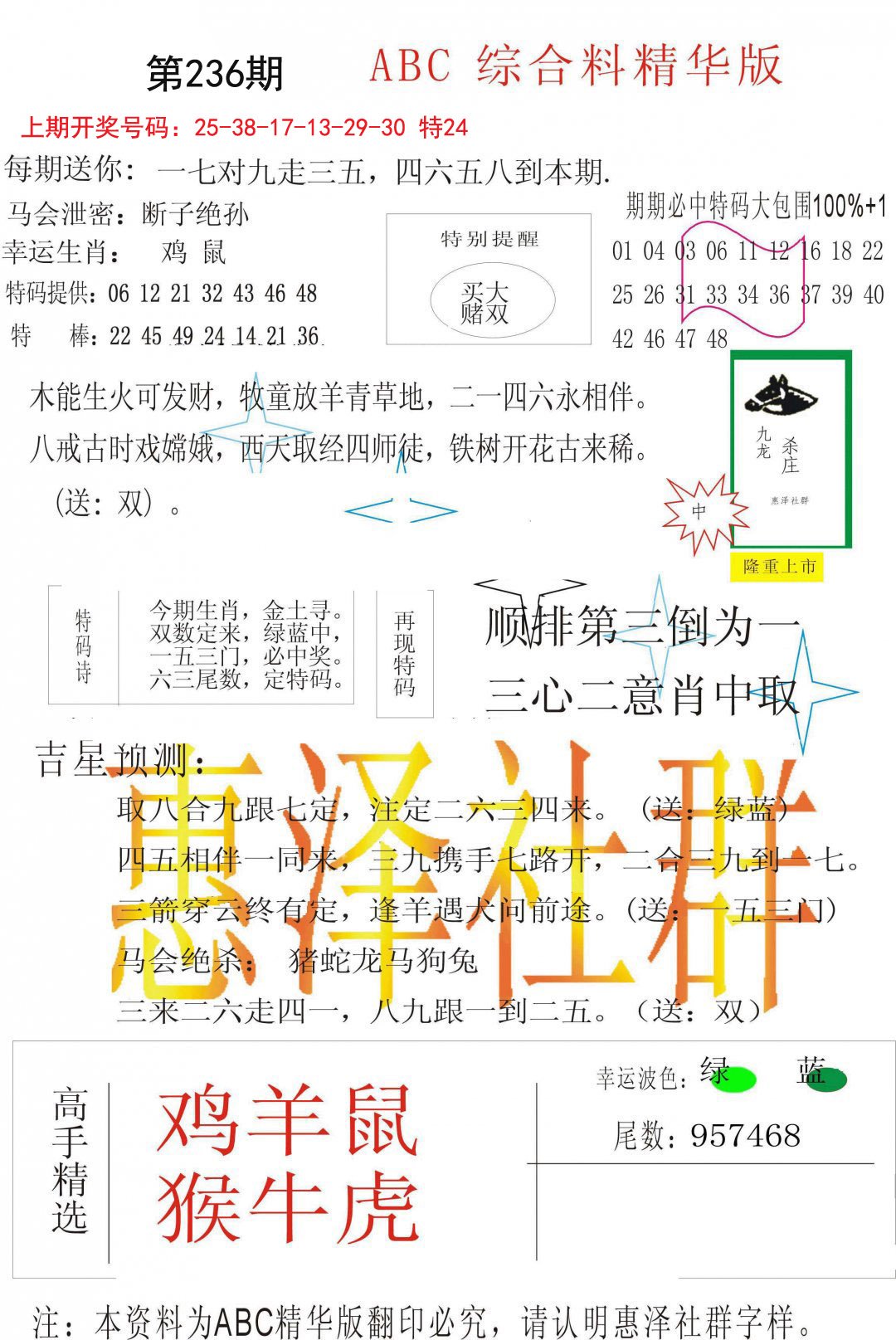 综合正版资料-236