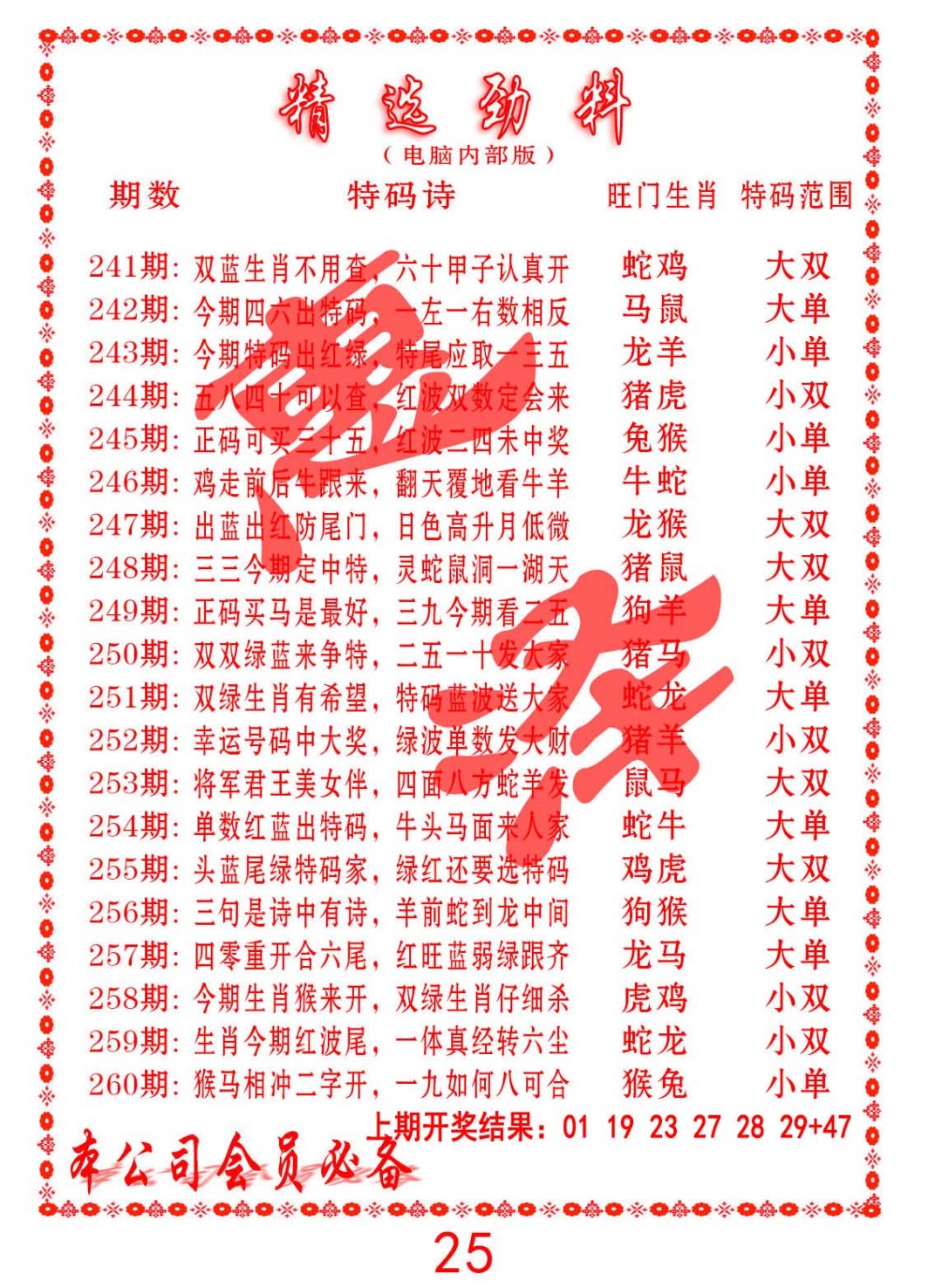 精选劲料-254