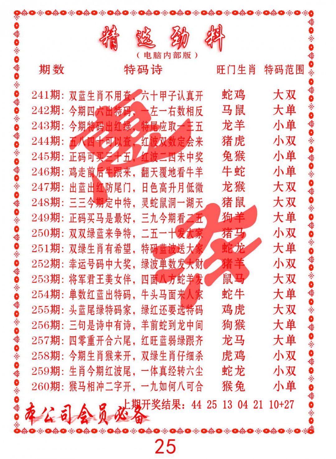 精选劲料-255