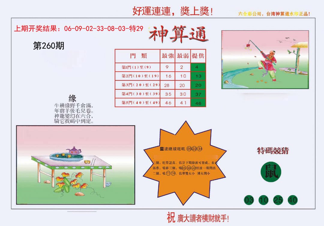 4-台湾神算-260