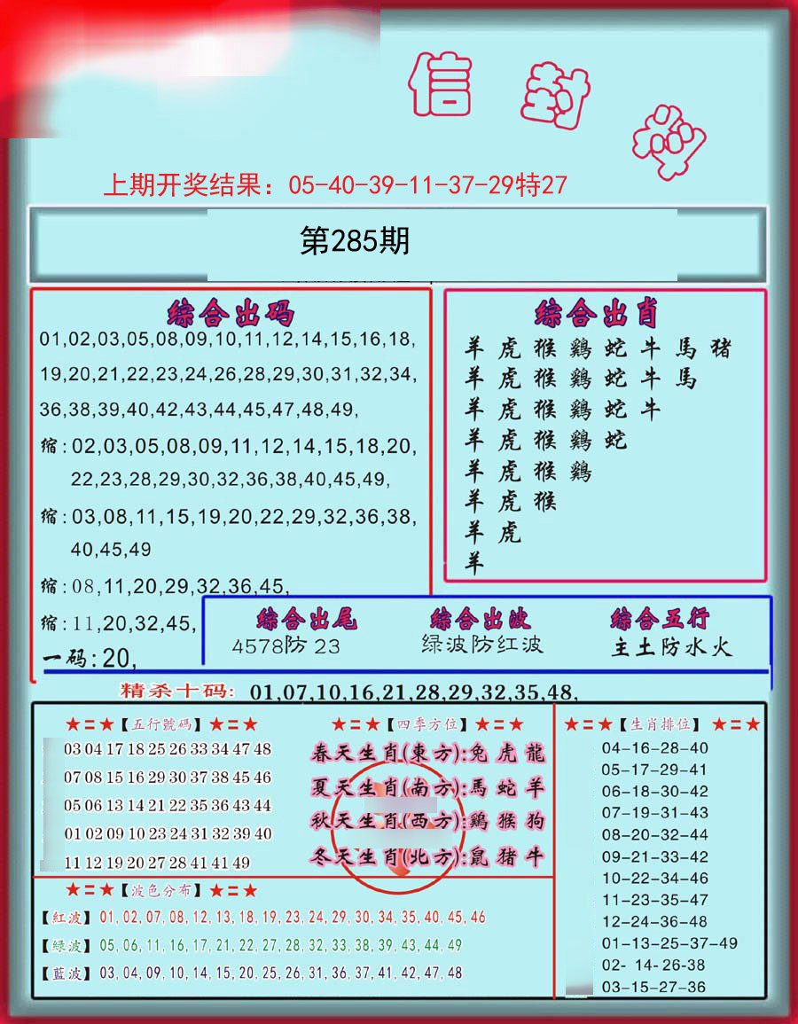 信封料-285