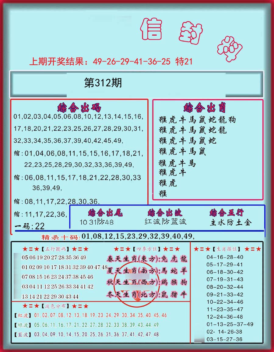 信封料-312